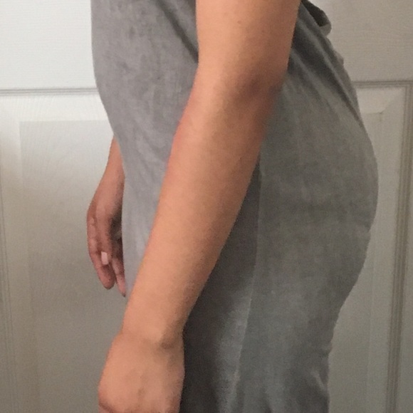 SOLD LuLus Grey Dress - Picture 3 of 4